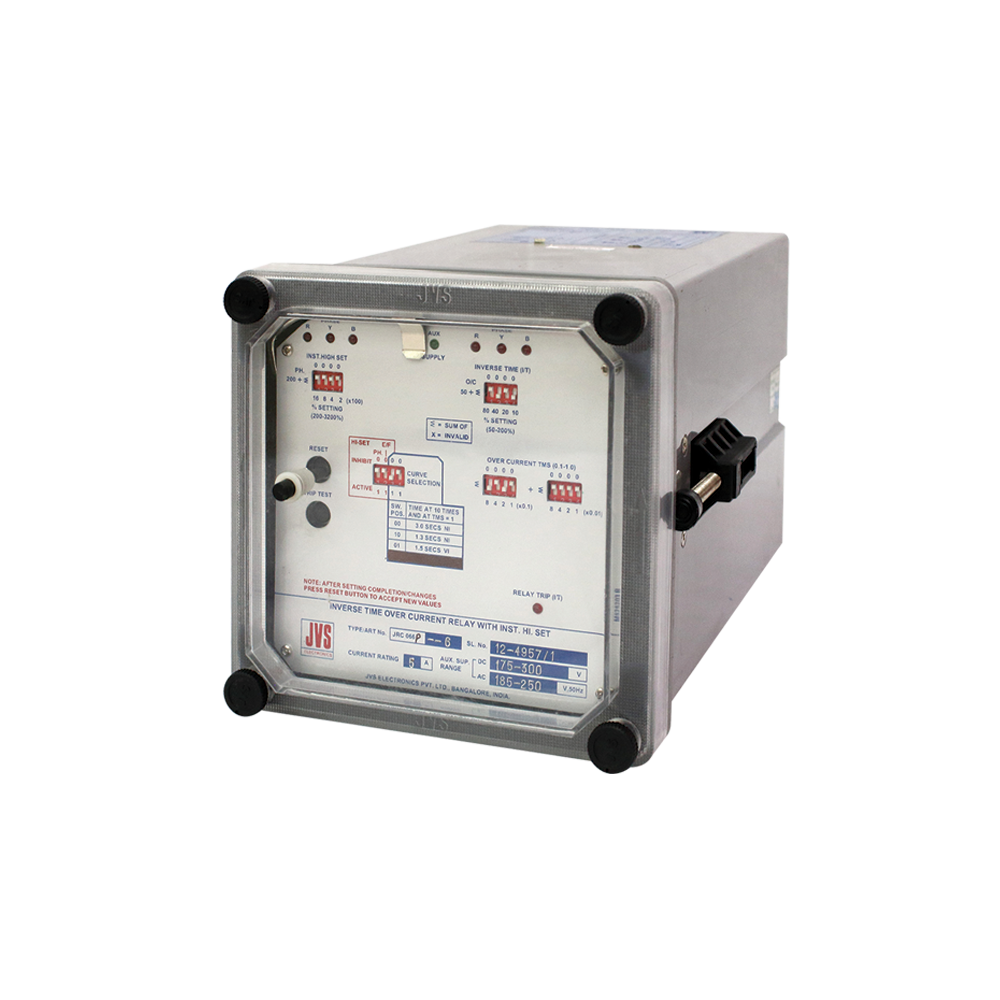 Three Pole,Non-Directional, 3 O/C Or 2 O/C+1 E/F Relay With Inst. Highset 