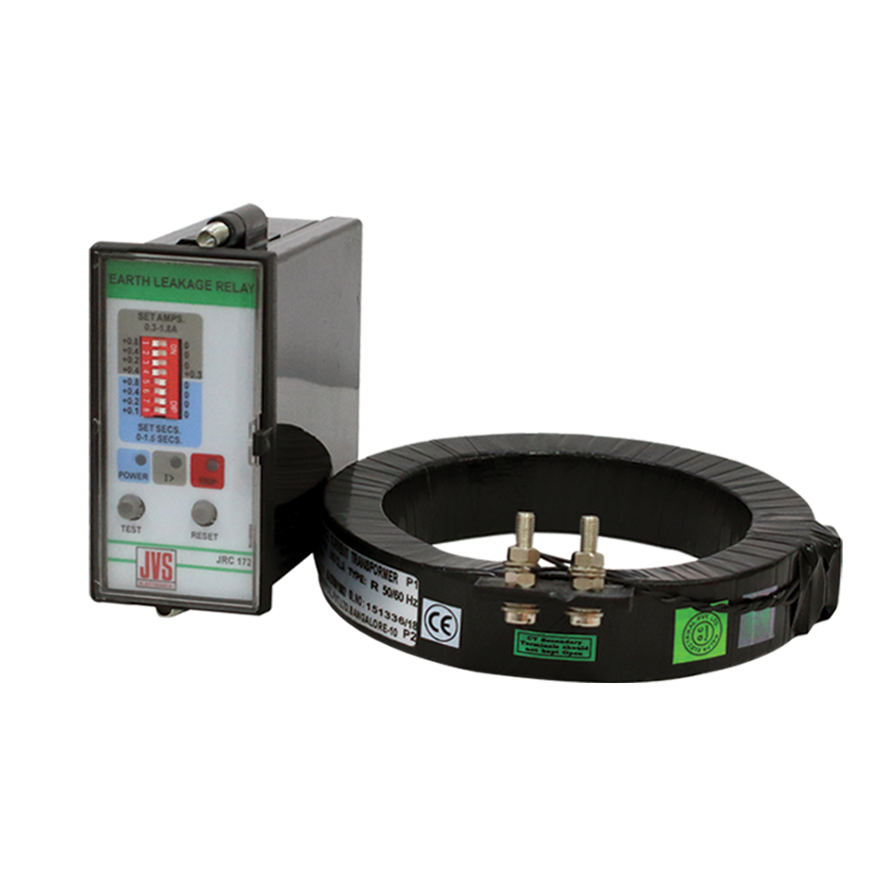Earth Leakage Relay (setting range 0.3 to 1.8A)