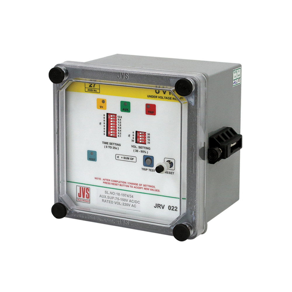 Single pole, under voltage relay